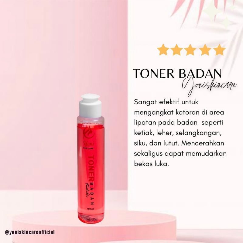TONER BADAN YONI SKIN CARE BPOM 100 ML