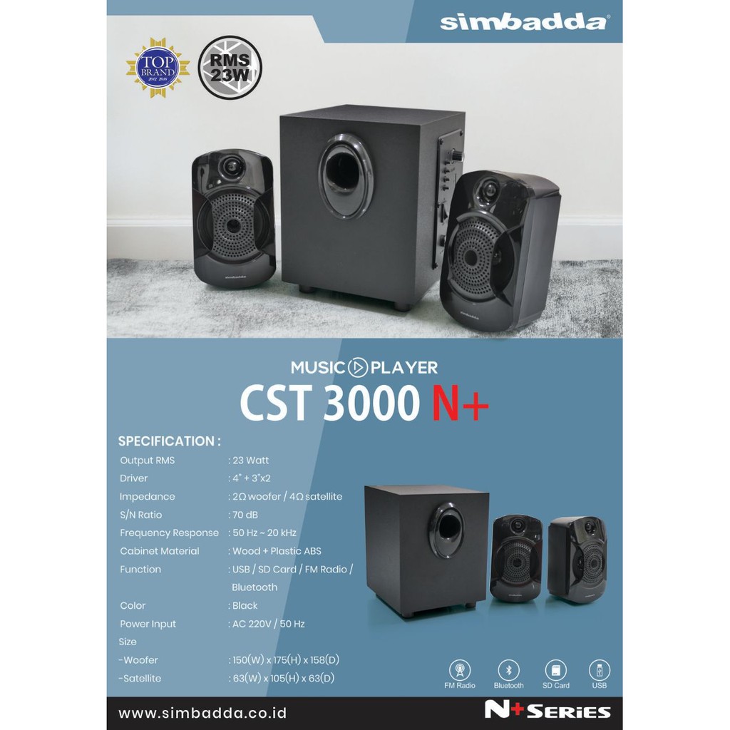 SPEAKER SIMBADDA CST 3000N+