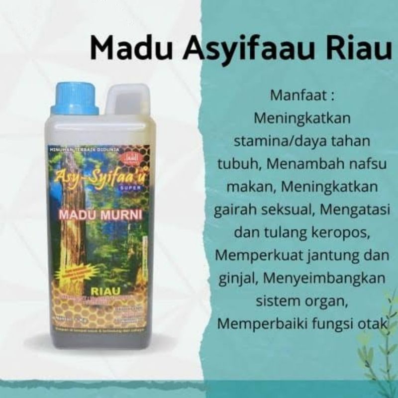 

Madu Asy Syifaau Riau 1kg Madu Murni Asy-Syifaa'u