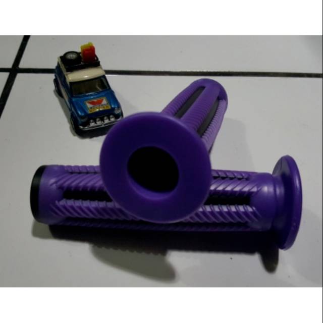 Handgrip Hanfat Sepeda Hitam Ungu TW