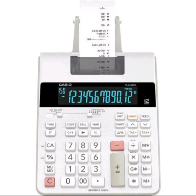 

Casio FR-2650RC - Printing Kalkulator Calculator Struk Kertas FR 2650 RC