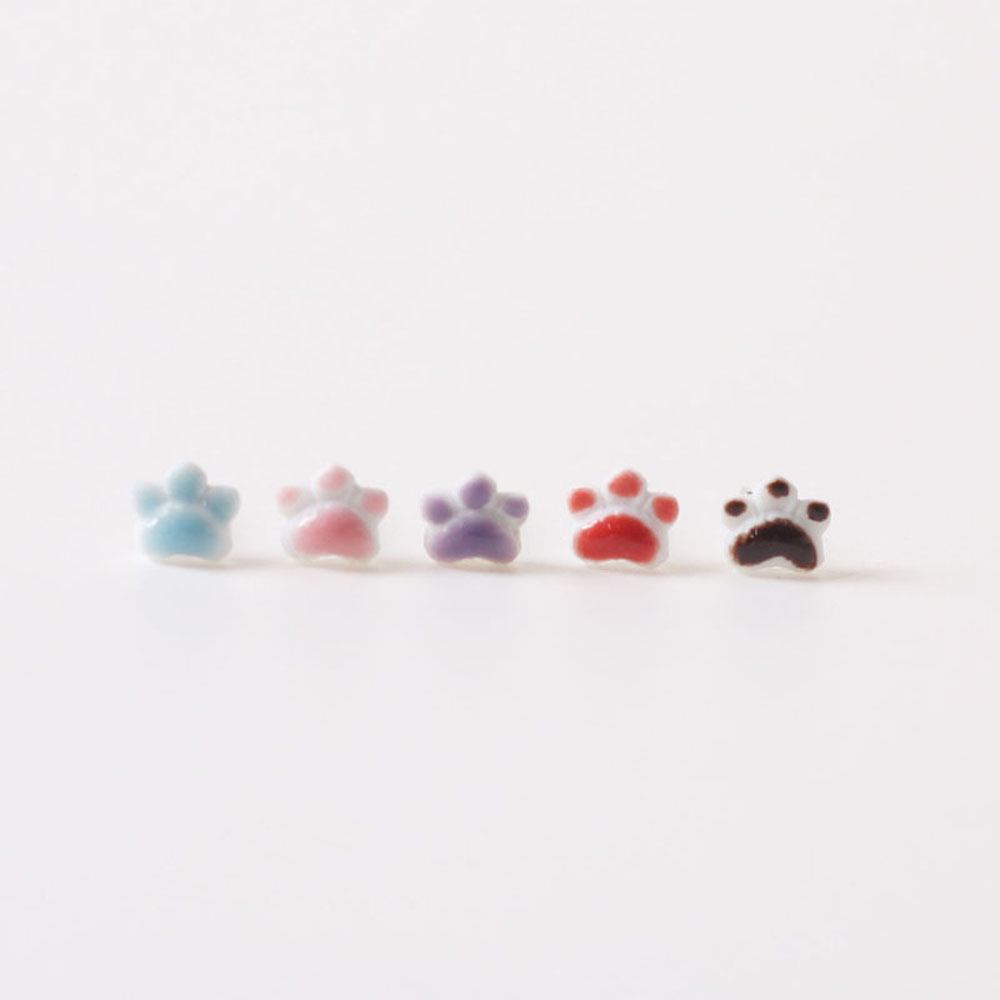 MXBEAUTY Suitable for Wmen Drop Earrings Cartoon Party Jewelry Stud Earrings Cute Multicolor Ceramic Sweet Cat Claw Exquisite Fashion  Accessories/Multicolor