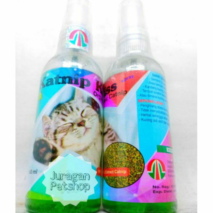 KATNIP KISS 60ML | Spray Catnip Asli | Natural Catnip Kucing