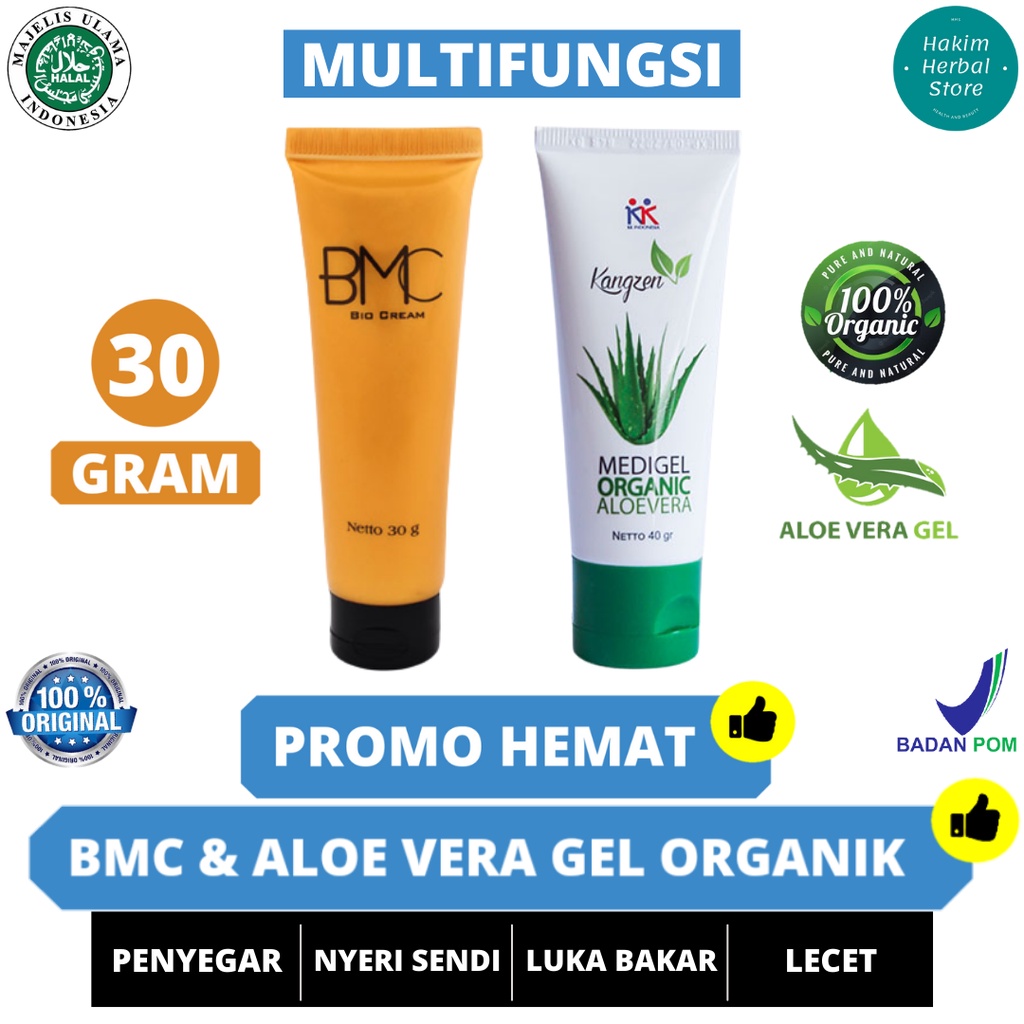 BMC Bio Cream & Kangzen Medigel Organik Aloe Vera