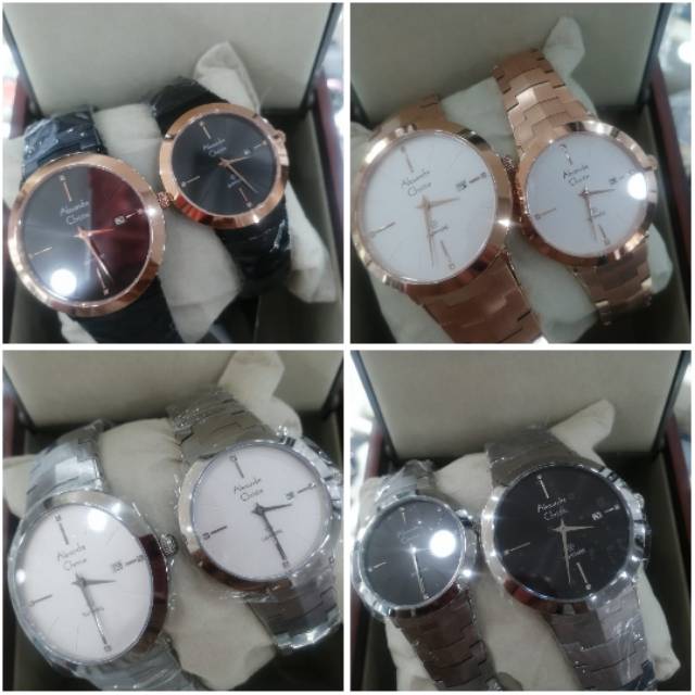 Jam tangan alexandre christie sapphire  ac8568 couple 8568 original
