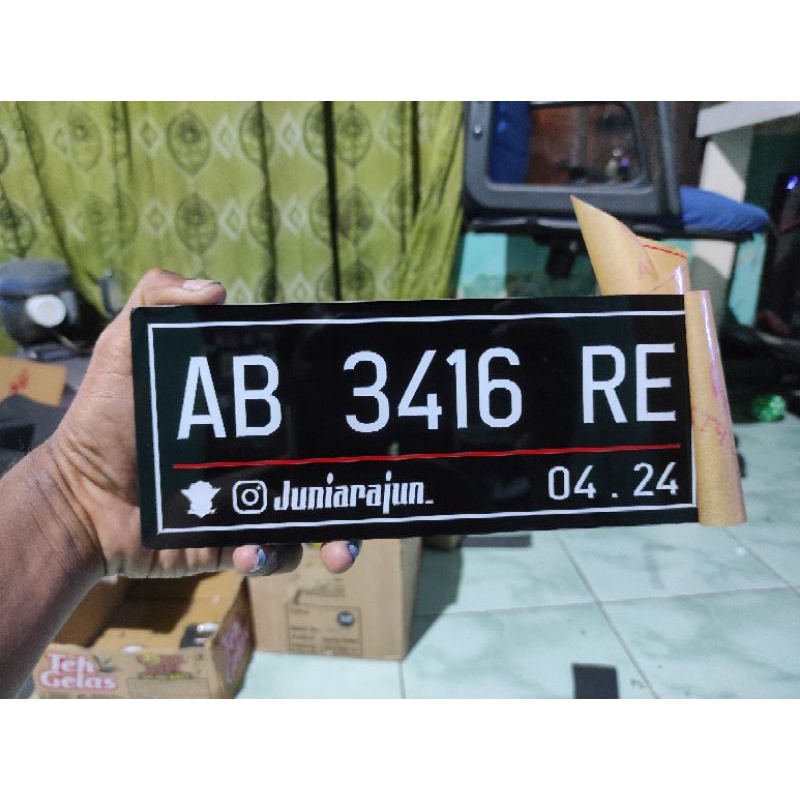 Plat Nomor Akrilik Satuan