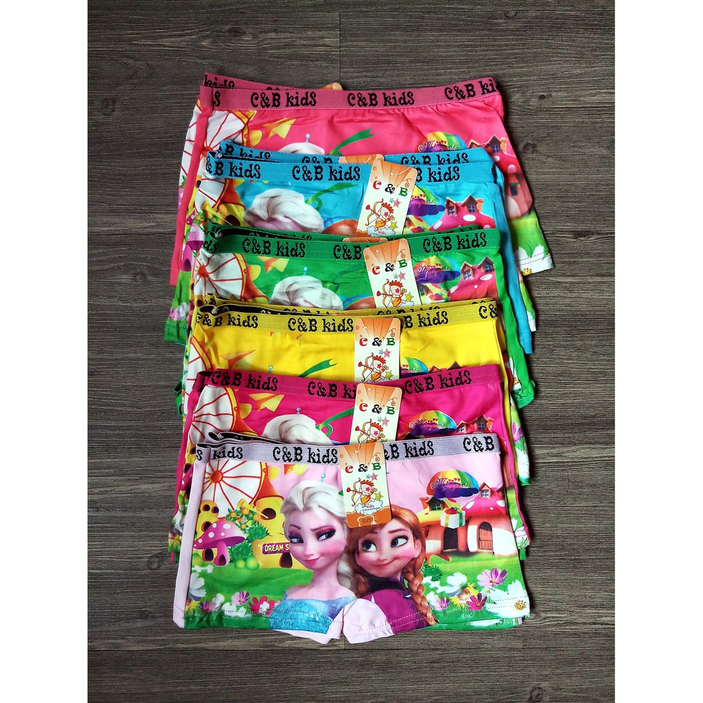 - 3 Pcs - Boxer / Celana Dalam Anak Perempuan Karakter