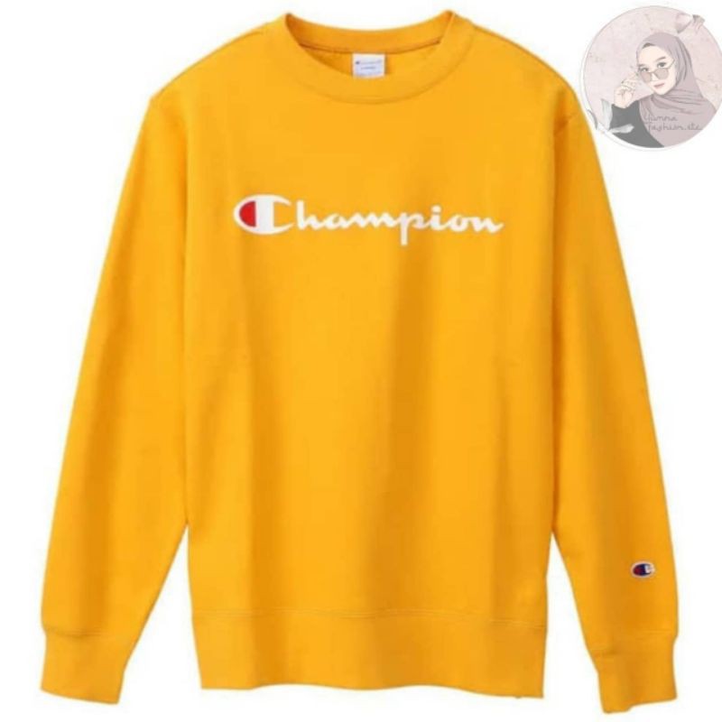 Sweater Crewneck Champion Original Kuning