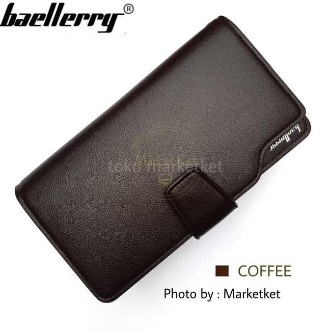DOMPET BAELLERRY BAELLERY PANJANG 22 SLOT KARTU KREDIT DEBIT HP UANG - COKELAT