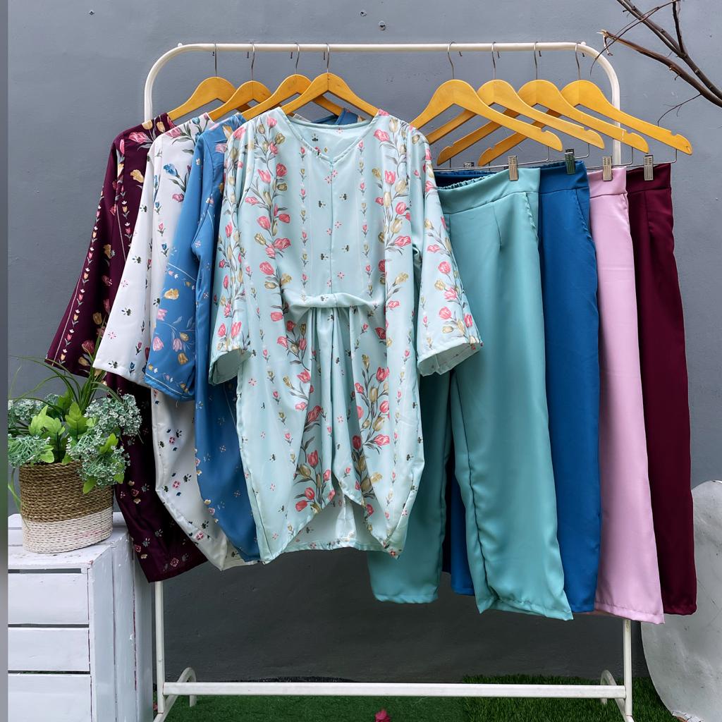 FASHION MUSLIM//ONE SET TUNIK KAFTAN//SET KULOT//SET SAVANA KAFTAN BUSUI