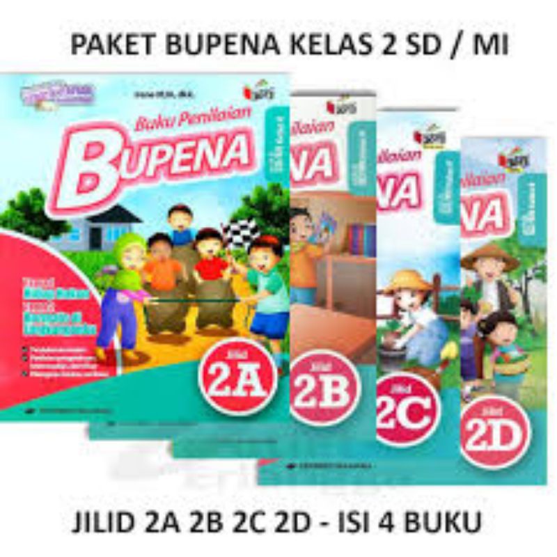 BUKU BUPENA KELAS 2 SD/MI 2A, B, C, D BARU/BEKAS
