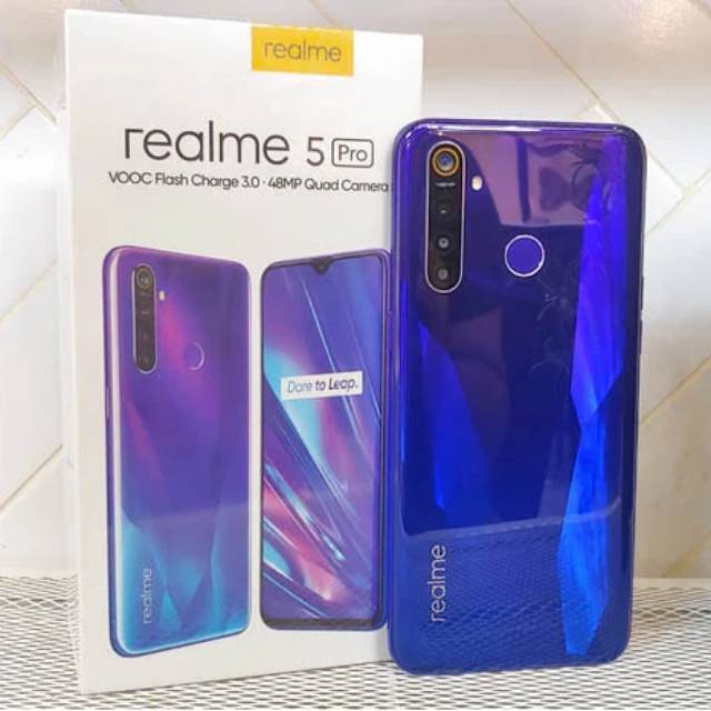 [COD] Realme 5 Pro RAM 4GB ROM 128GB Second Garansi Resmi - Blue