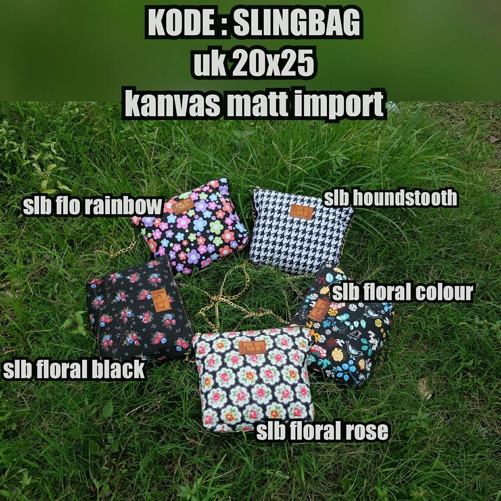 Slingbag Kanvas (SLB) 1 ( COD BAYAR DITEMPAT )