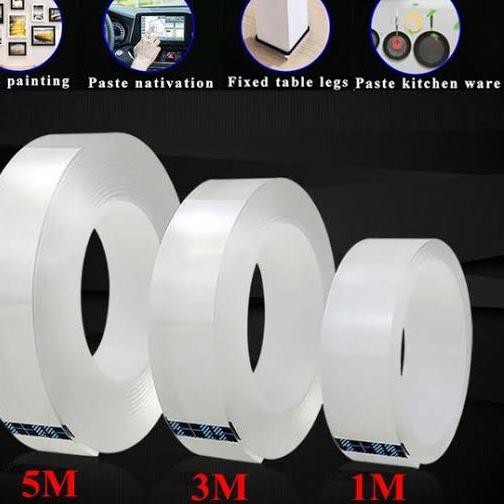 

[HARGA PROMO] Double Tape Isolasi Selotip Nano Magic 2 Sisi Kuat Dicuci Tanpa Bekas Multifungsi