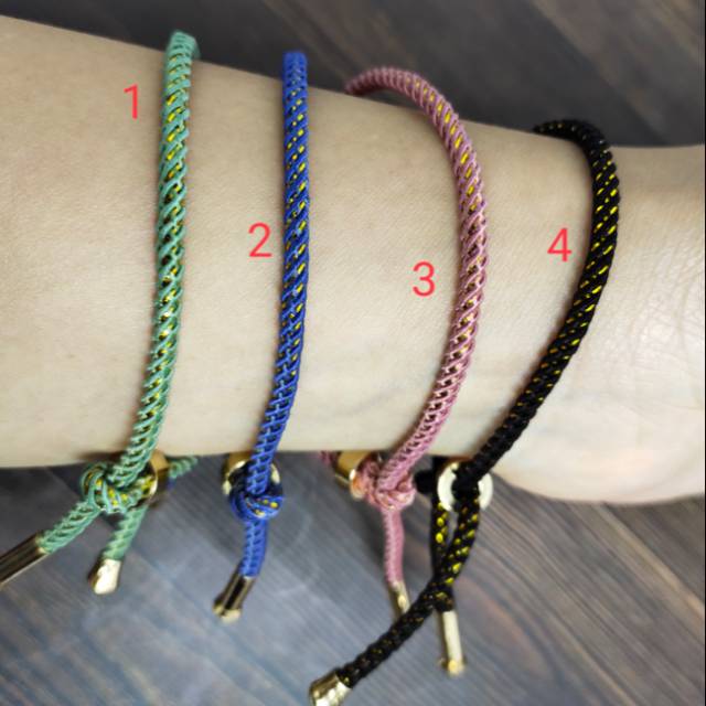 Fifi Fashion Gelang Tali Joy Anti Air Waterproof Untuk Charm Liontin Mainan Pandora(1-10)