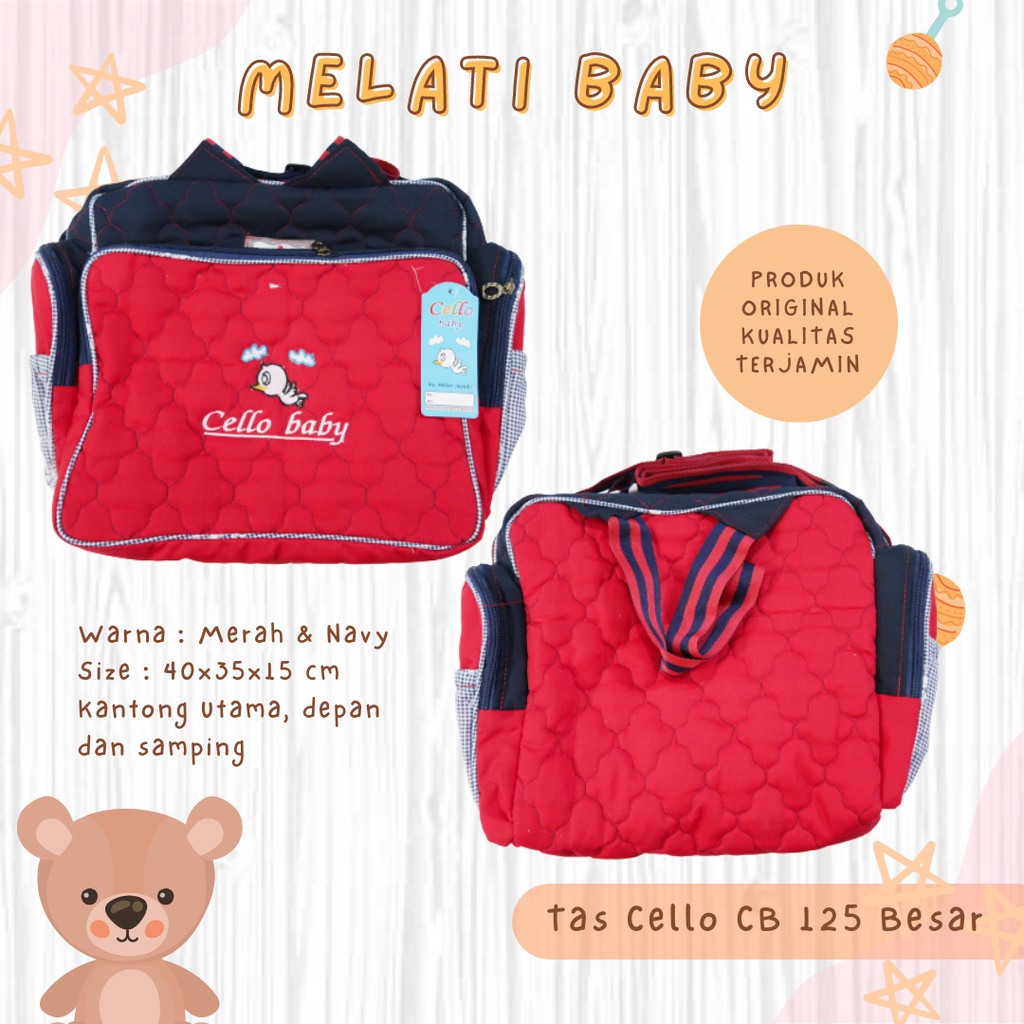 Tas Perlengkapan Bayi Medium Sedang Tas Bayi Multifungsi Murah Lucu Untuk Jalan Promo Melati Baby