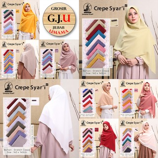 Umama CREPE SYARI LC lasercut jilbab  hijab random  campur 