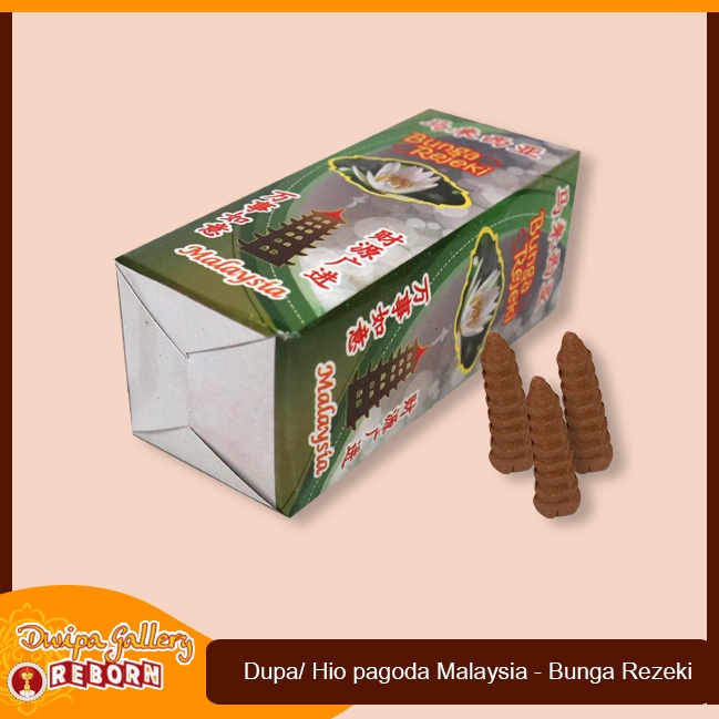 Dupa Hio Buhur Kerucut Cone Pagoda Malaysia - Bunga Rezeki 50pcs