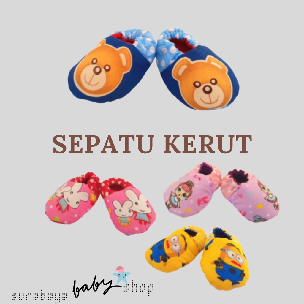 Sepatu Kerut bayi / Sepatu Kerut Anak / Sepatu Bayi Prewalker / Sepatu Bayi Anak Perempuan Pita Terbaru Anti Slip / Sepatu Bayi Anak Perempuan / Sepatu Bayi Anak Laki Laki / Sepatu Bayi Newborn / Sepatu Prewalker Karakter