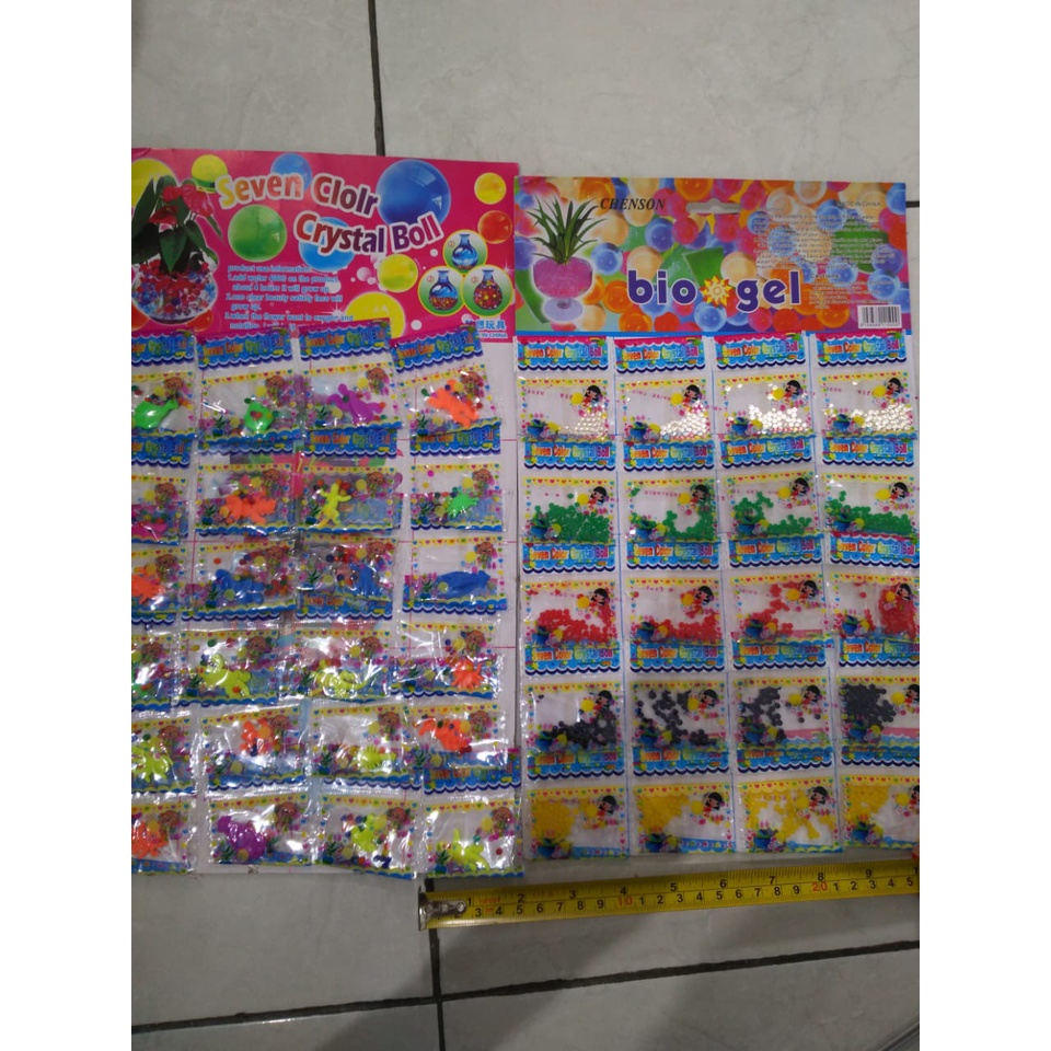 Mainan Anak Rendaman Biogel Chrystal Ball 1 Sachet WATERBEADS Hidrogel WATER BEAD sensory air