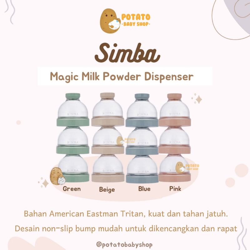 Simba Magic Milk Powder Dispenser - Container Sufor Multifungsi