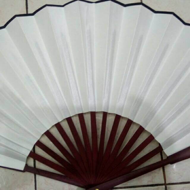 Kipas Kayu Polos Lilin Import