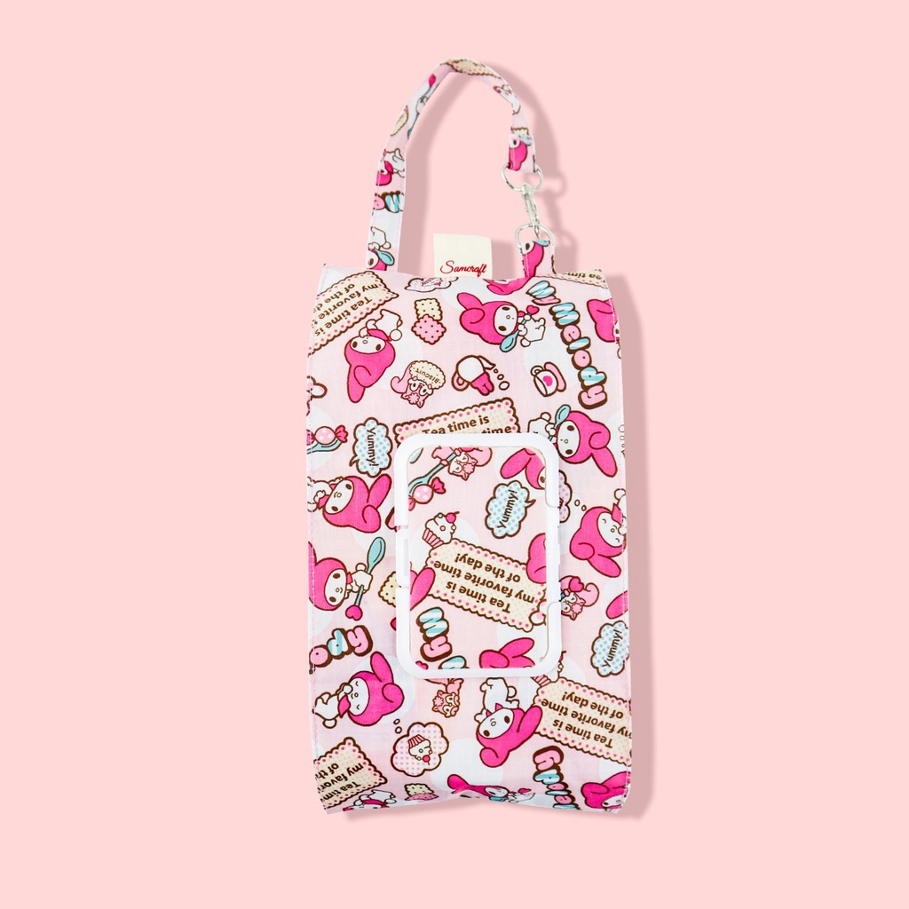 POUCH TISSUE 3 IN 1 DOMPET TISSUE KERING TISSUE BASAH HANDSANITIZER 80ML WATERPROOF KARAKTER IMUT DAN COMEL BG-008