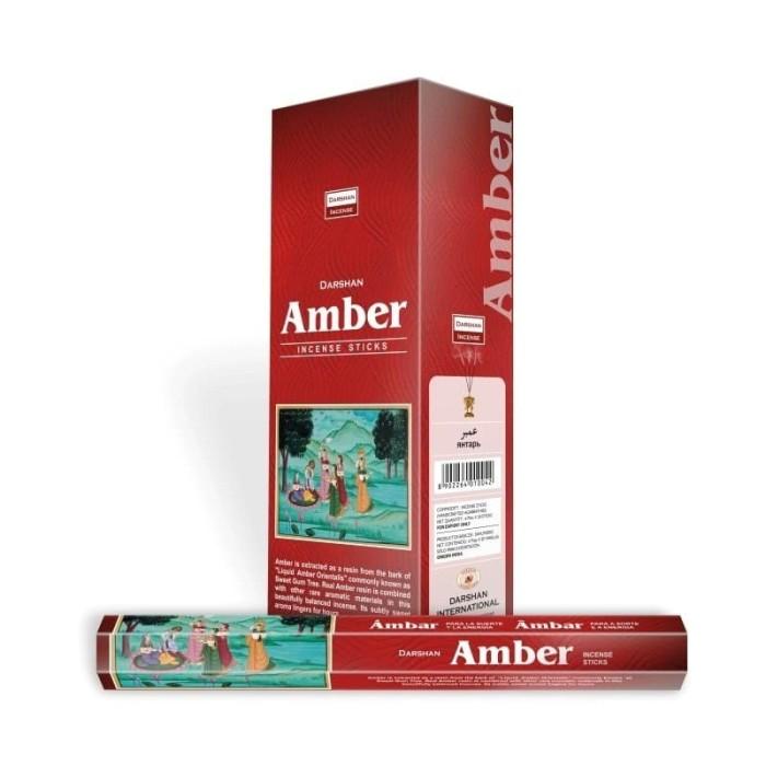 Candle | Dupa Incense Stick India Aromaterapi Hexa - Darshan Amber