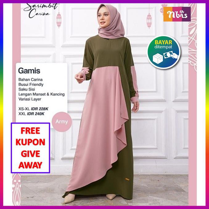 NEW BAJU GAMIS SARIMBIT KELUARGA LEBARAN 2021 NIBRAS COUPLE KAPELAN CARINA - XS TERMURAH