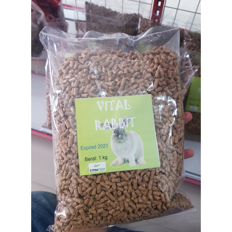 Pakan Kelinci Vital Rabbit 1 kg Kualitas Pabrik