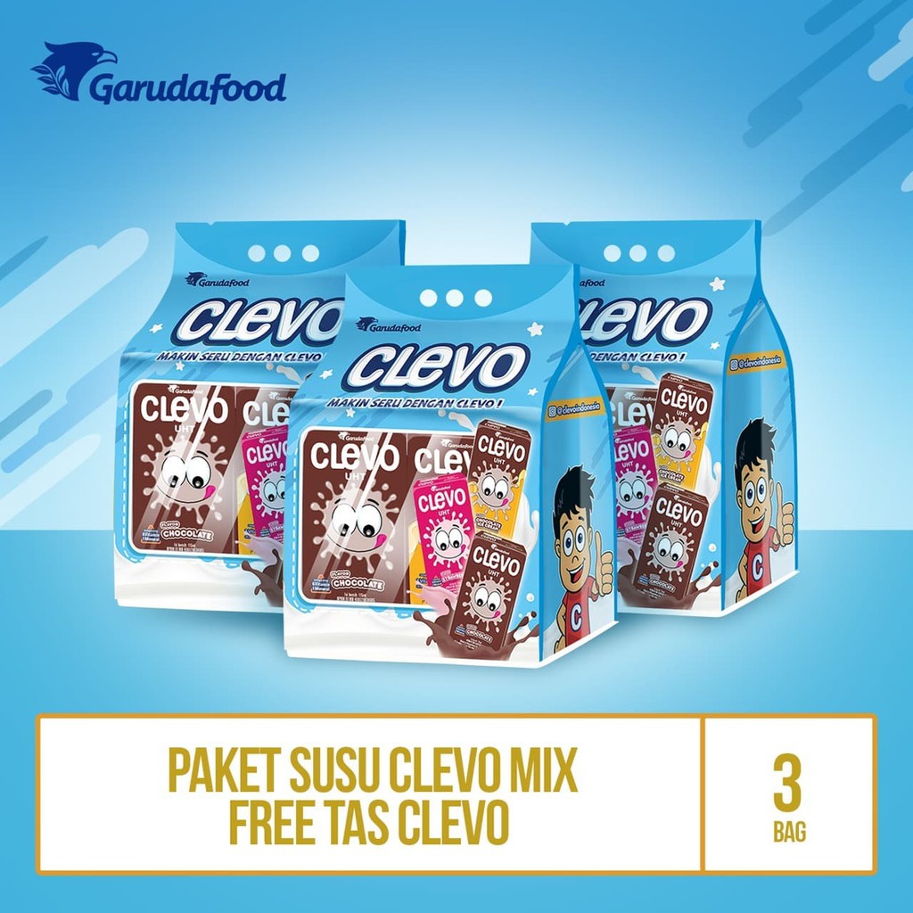 

PROMO PAKET SUSU CLEVO 3 BAG FREE TAS CLEVO TERMURAH