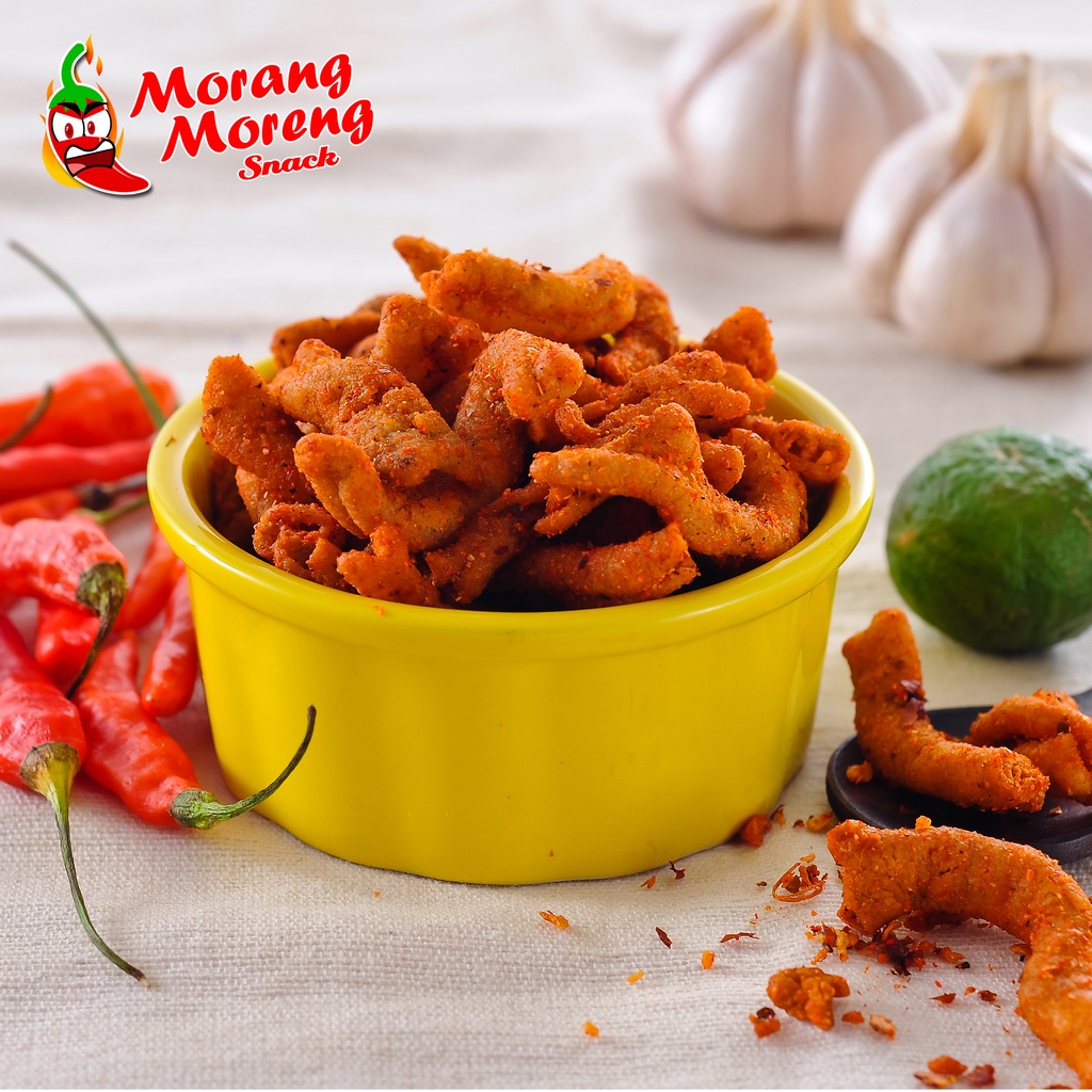 

Kripik Usus 1kg Pedas Morang Moreng / Keripik Usus Krispi Aneka Rasa Kiloan