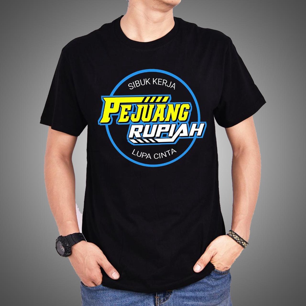 Kaos Distro S-XXXL / Kaos Kata-kata / Kaos Tumblr / Unisex / Republik / PEJUANG RUPIAH 2