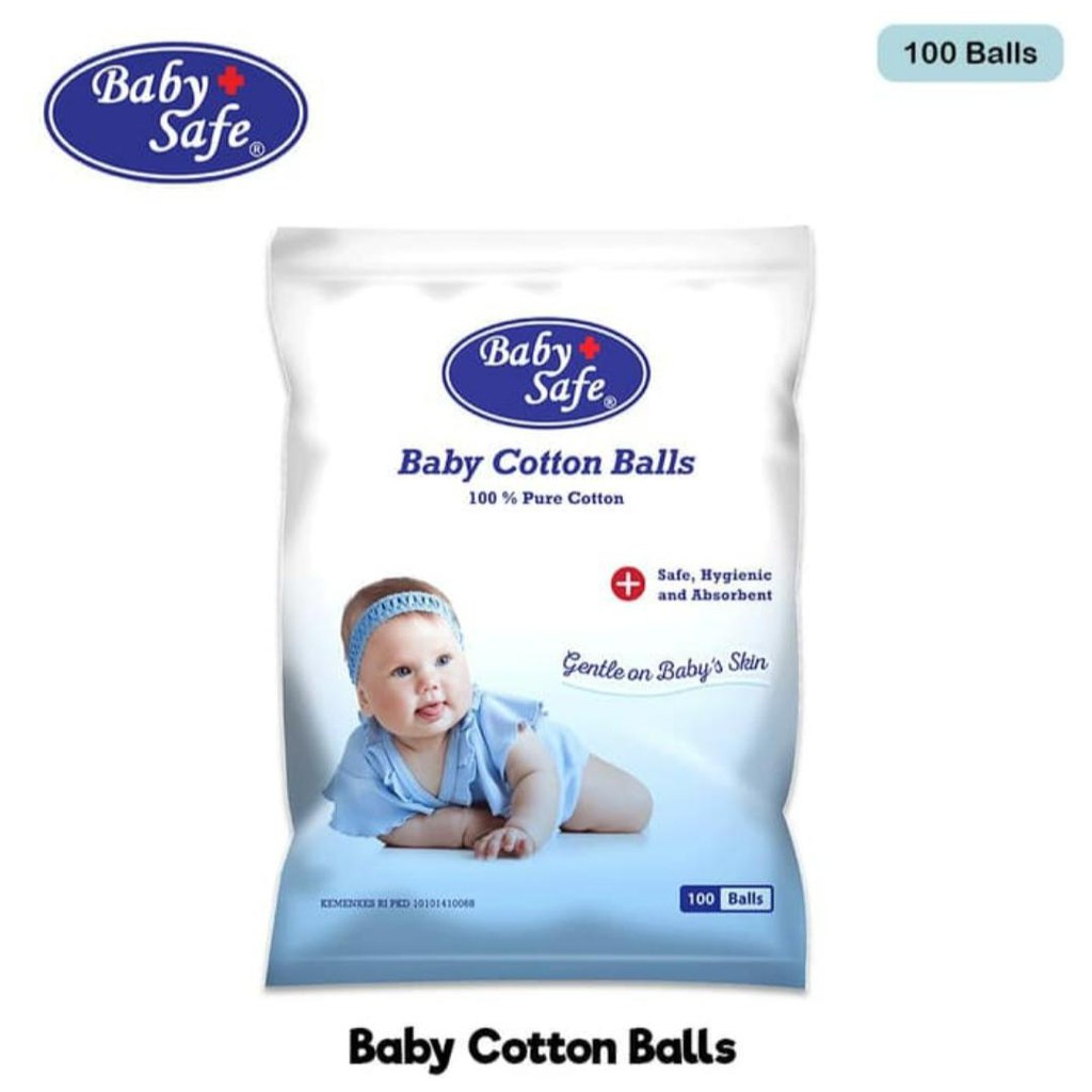 Baby Safe Baby Cotton Balls 100pcs CB050 / Kapas Pembersih