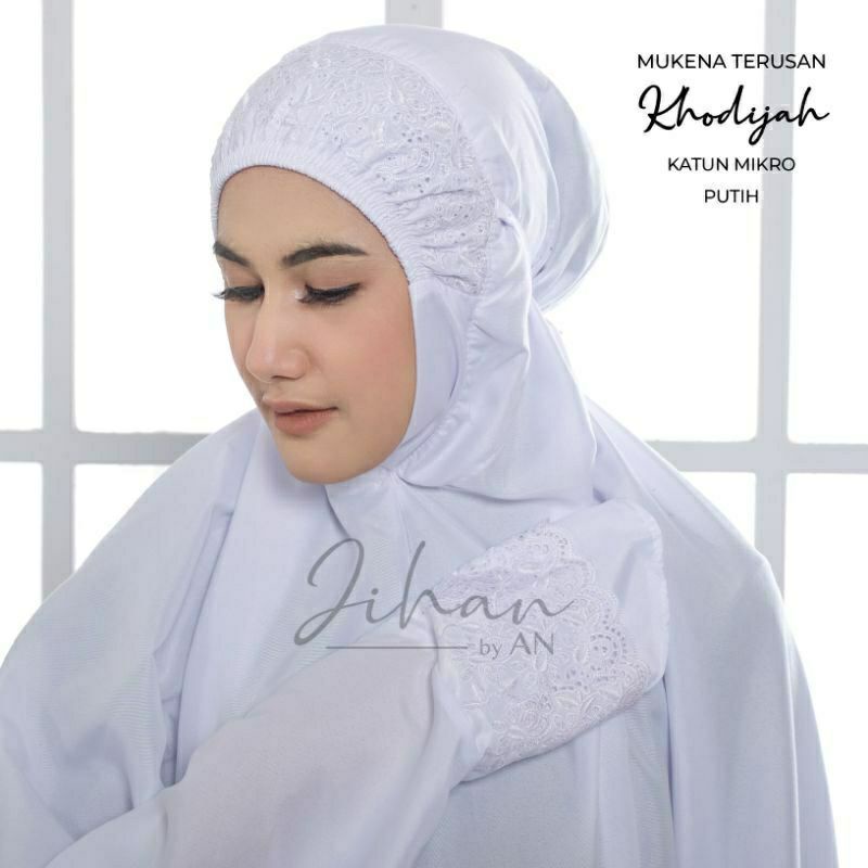 Mukena Siti Khadijah ORIGINAL/ Mukena Khadijah, Mukena terusan dewasa, mukena lajuran