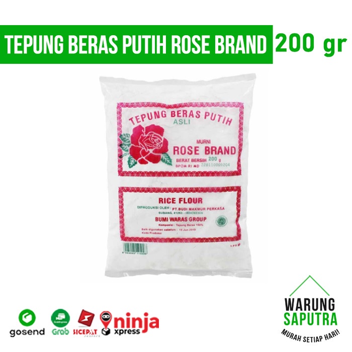 

Ketan-Beras-Tepung- Tepung Beras Putih Rose Brand 200G -Tepung-Beras-Ketan.