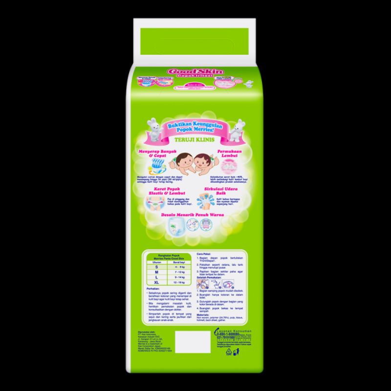 Merries Pants Good Skin NB-S40 Diapers - Popok Celana