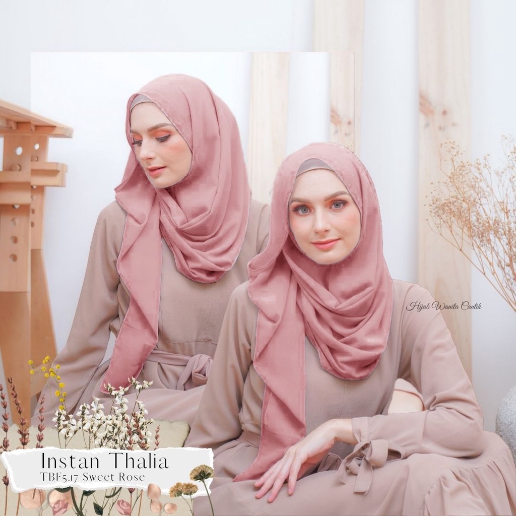 Hijabwanitacantik - Instan Thalia | Hijab Instan | Jilbab Instan-Sweet Rose