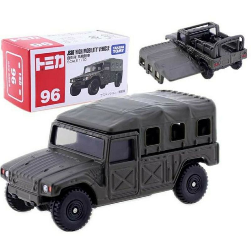 Tomica Reguler 96 JSDF HIGH MOBILITY VEHICLE Takara Tomy Original Diecast Miniatur Mobil Jeep