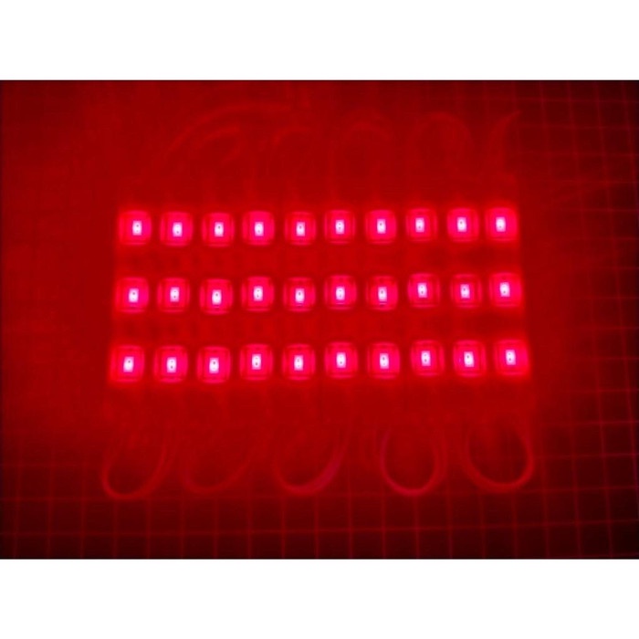 100Pcs Modul 5730 Injeksi 12V 3 LED - Merah