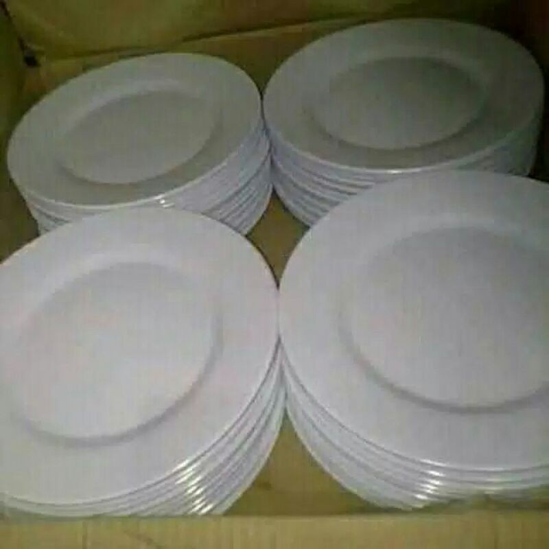 Piring makan keramik ceper 10.5inch