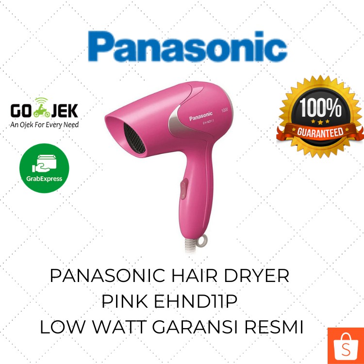 Panasonic Hair Dryer Low Watt EH ND11P / Pengering Rambut Herdrayer Kecil Mini Pink Murah Original