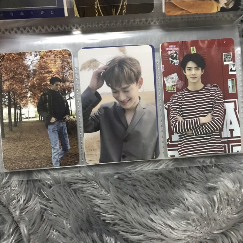 exo photocard pc sehun tempo epiloque fortune cookie chen ilalang april and flower