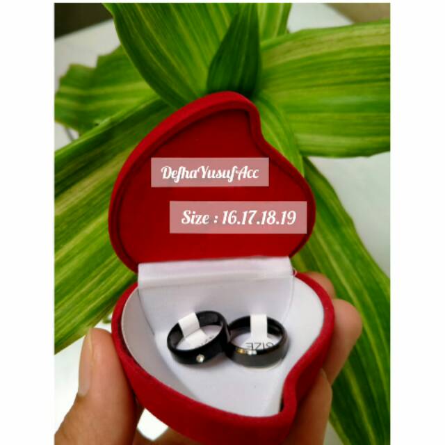cincin couple titanium ukir Nama
