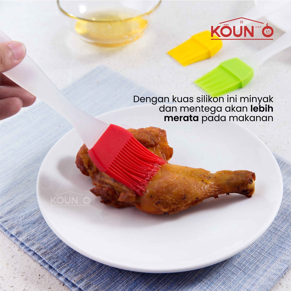 Kuas Silikon Kuas Kue Koas Silikon Kuas Mentega Kuas Silicon Kuas Masak Silicone Brush Perlengkapan Dapur