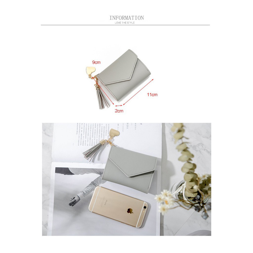 Dompet Pendek Wanita Love Pendant / Women Short Wallet