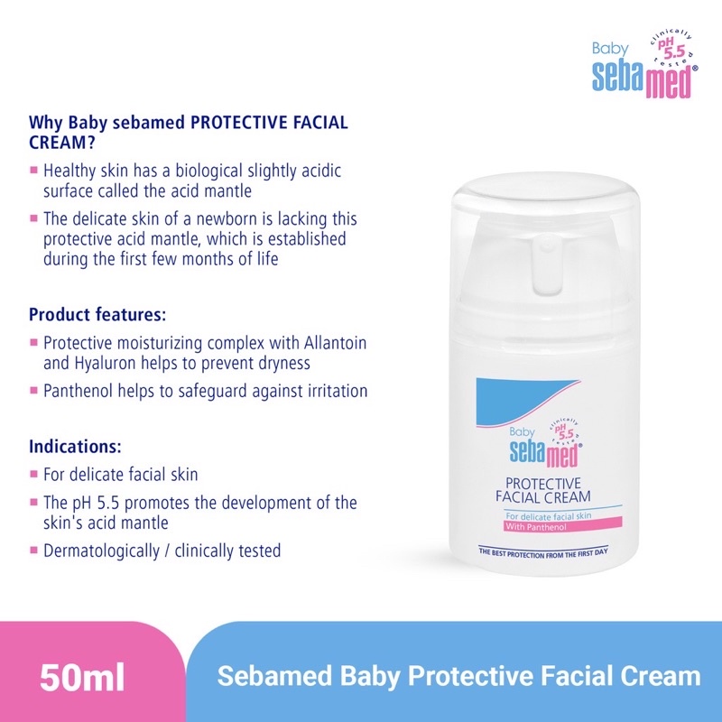 Sebamed baby facial cream - krim wajah bayi