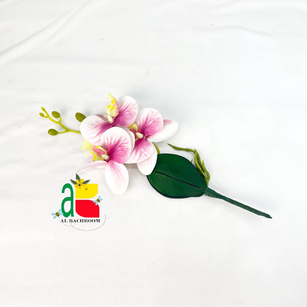 BUNGA ANGGREK LATEX K3 B8010 BUNGA PLASTIK ARTIFICIAL FLOWERS HOME DEKOR