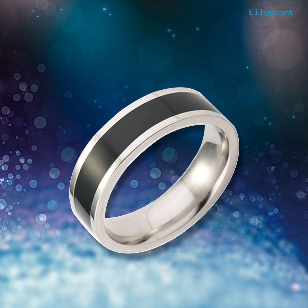 Ls Cincin Bahan Titanium Steel Untuk Unisex