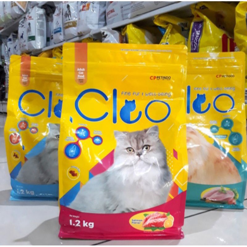 makanan kucing cleo adult salmon 1,2 kg freshpack